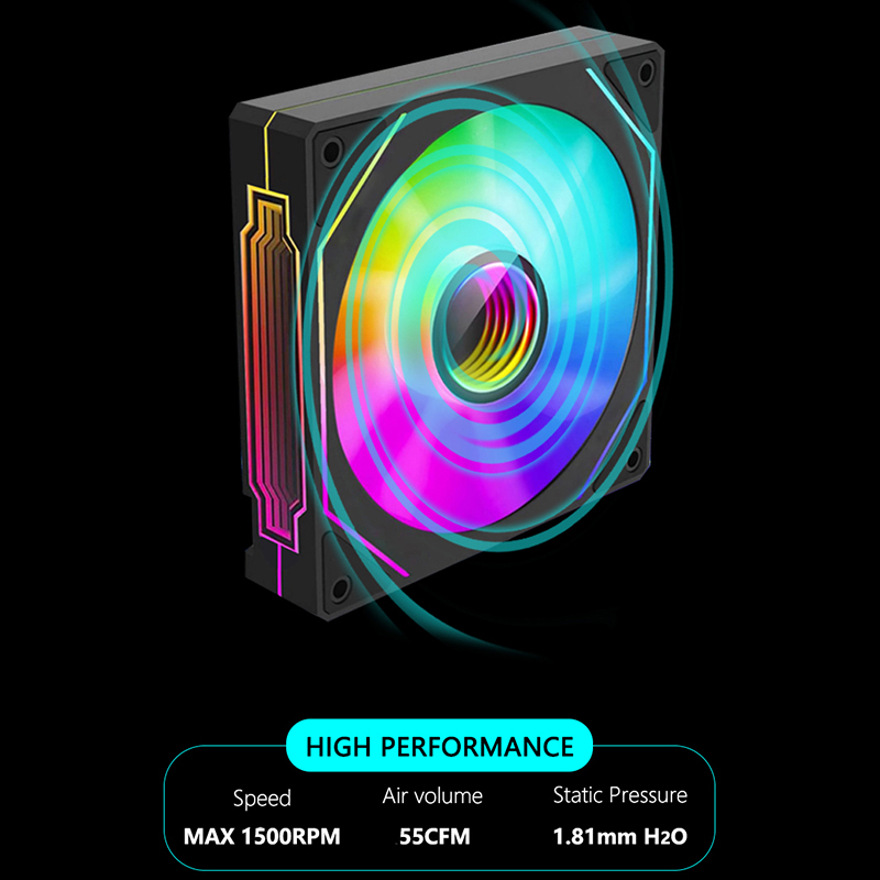 JUMPEAK MS120 120mm Case Fan 5 - đánh giá và giá Pc Water Cooling