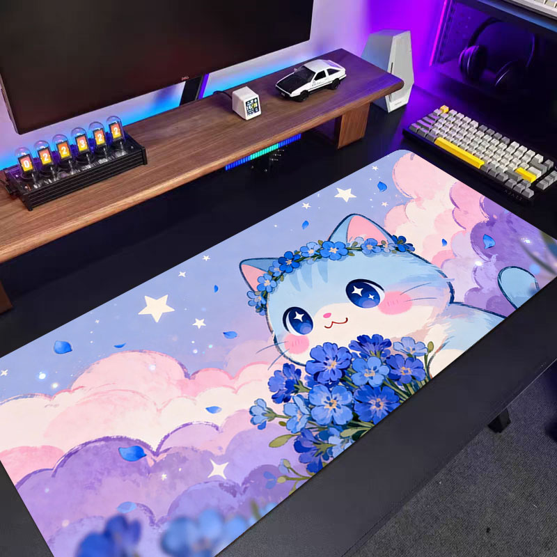 1pc Pink-purple Cloud Cat Mous - đánh giá và giá Pc Gaming Pink