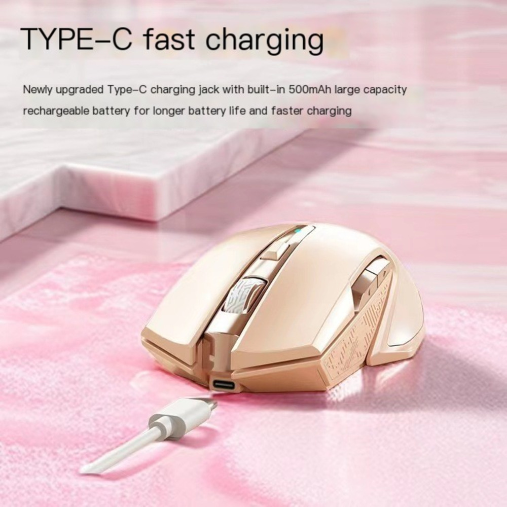 2024 New 2.4G Wireless Mouse T - đánh giá và giá Pc Gaming Pink