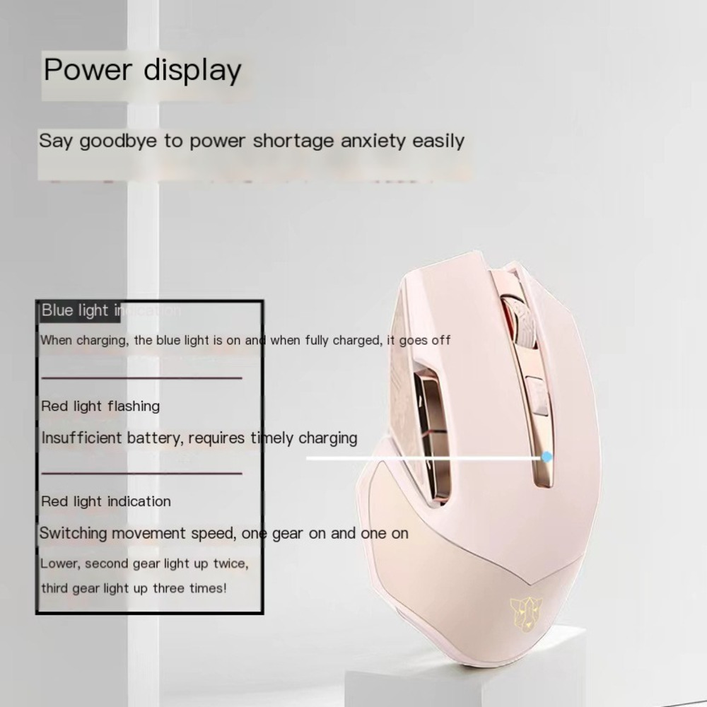 2024 New 2.4G Wireless Mouse T - đánh giá và giá Pc Gaming Pink