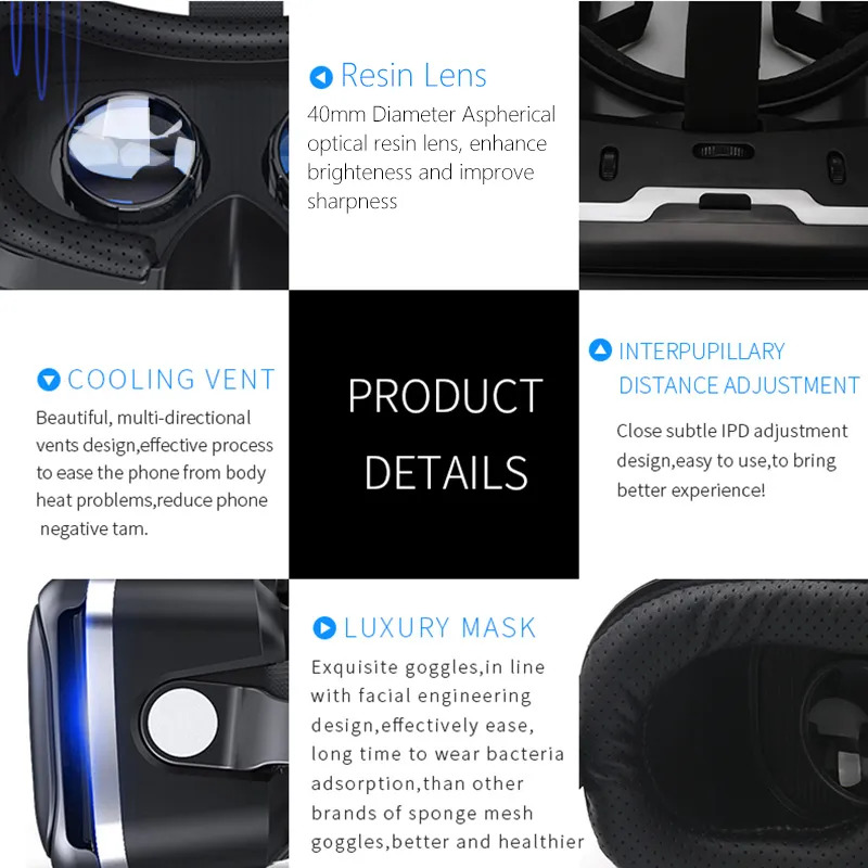 VR Shinecon 6.0 Headphone Vers - đánh giá và giá Vr Headset Pc