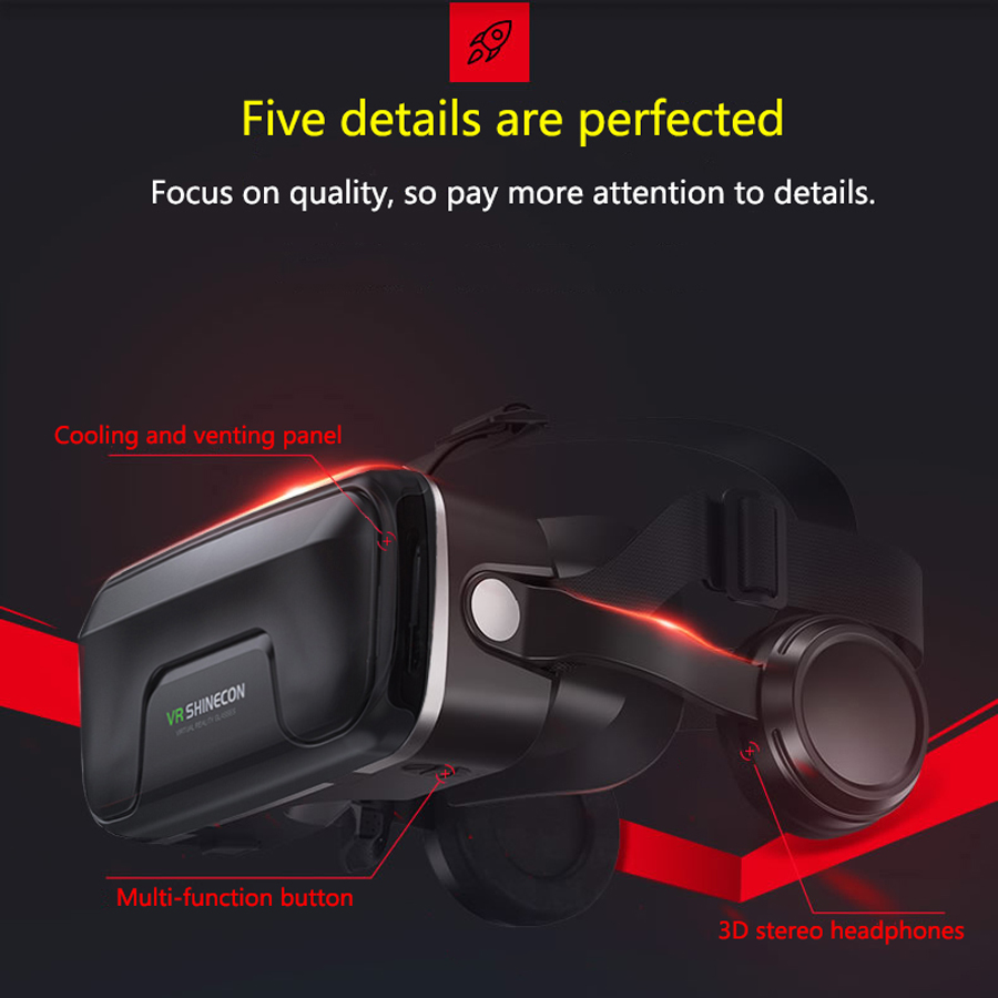 Shinecon Viar 3D Virtual Reali - đánh giá và giá Vr Headset Pc
